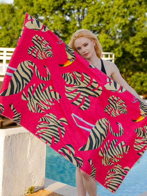 Quick-Dry Printed Swim Towel