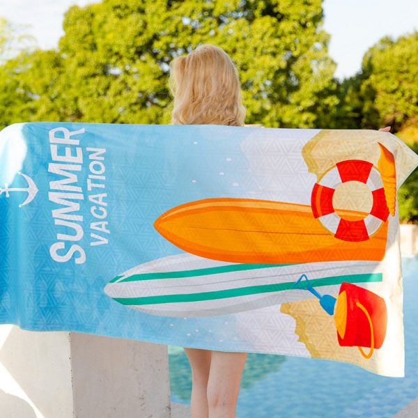Double-Sided Plush Beach Towel