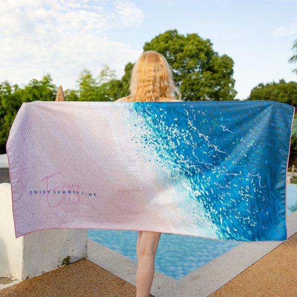 Double-Sided Plush Beach Towel