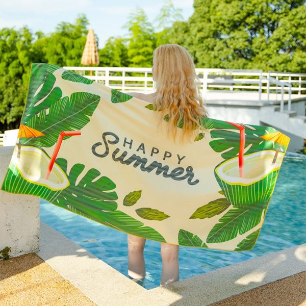 Double-Sided Plush Beach Towel
