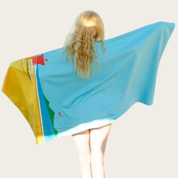 Double-Sided Plush Beach Towel